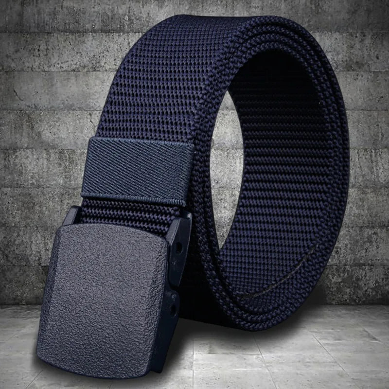 1/2PCS Military Men Belt Army Belts Adjustable Belt Men Outdoor Travel Tactical Waist Belt with Plastic Buckle for Pants 120cm
