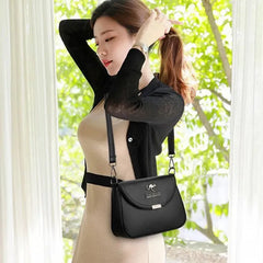 Women's Crossbody Soft Leather Texture Bag Fashionable Small Square Bag