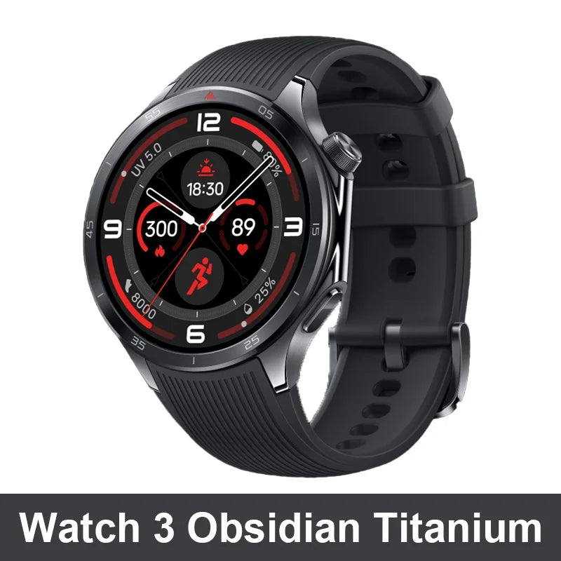 100% New  Global Version OnePlus Watch 3 Smart Watch  1.5'' AMOLED 32GB Snapdragon W5 Wear OS by Google GPS NFC IP68 5ATM
