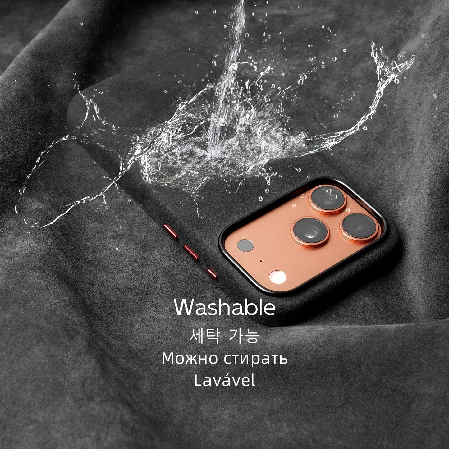 Case for iPhone 17 16 Pro Max Compatible Magsafe Business Supercar Interior Same Suede Leather Phone Cover