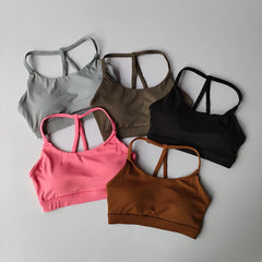 Gathering Sports Bra Women's Back Shockproof Fitness Bra Quick Drying