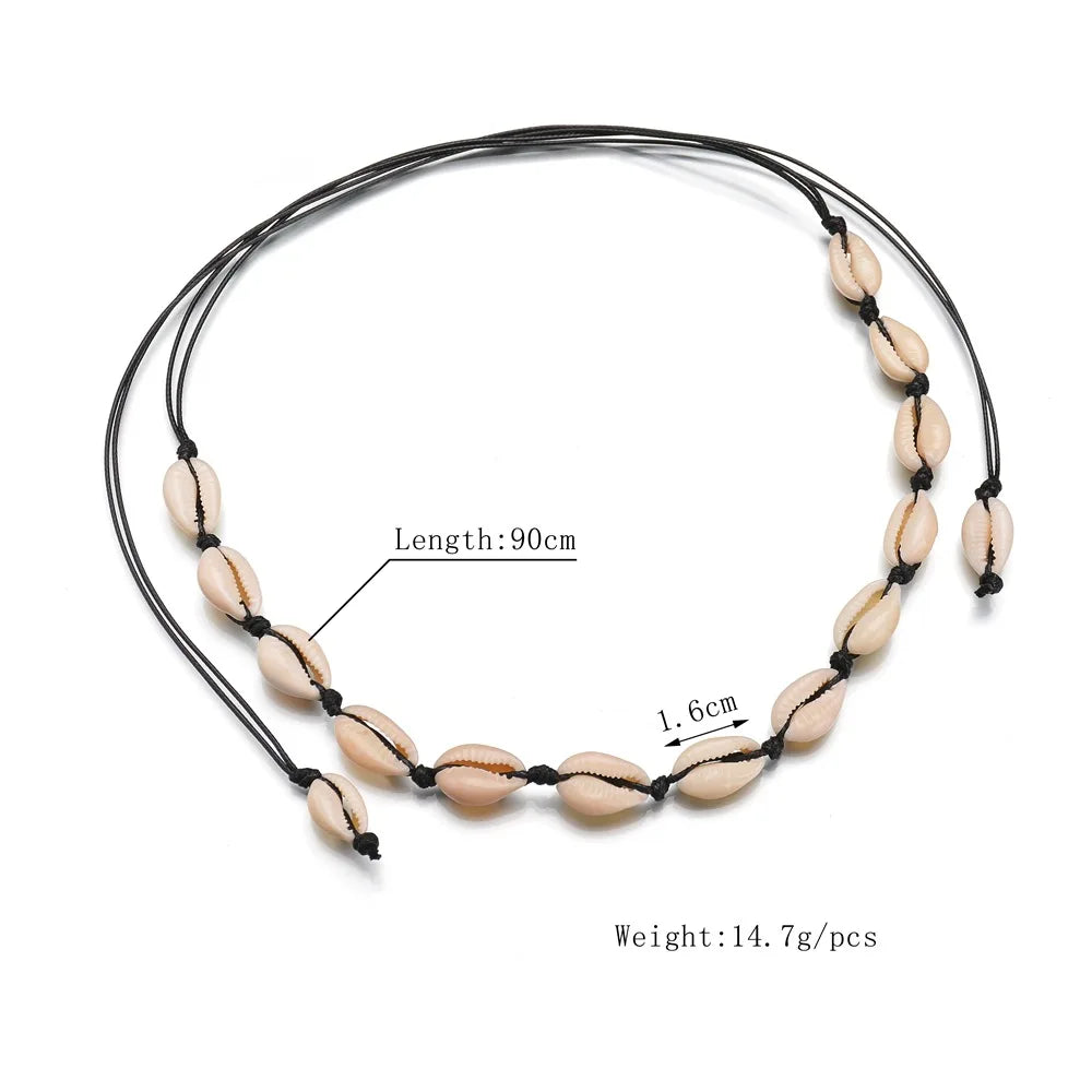 Boho Beach Bohemian Shell Choker Necklaces For Women Girls Summer Fashion