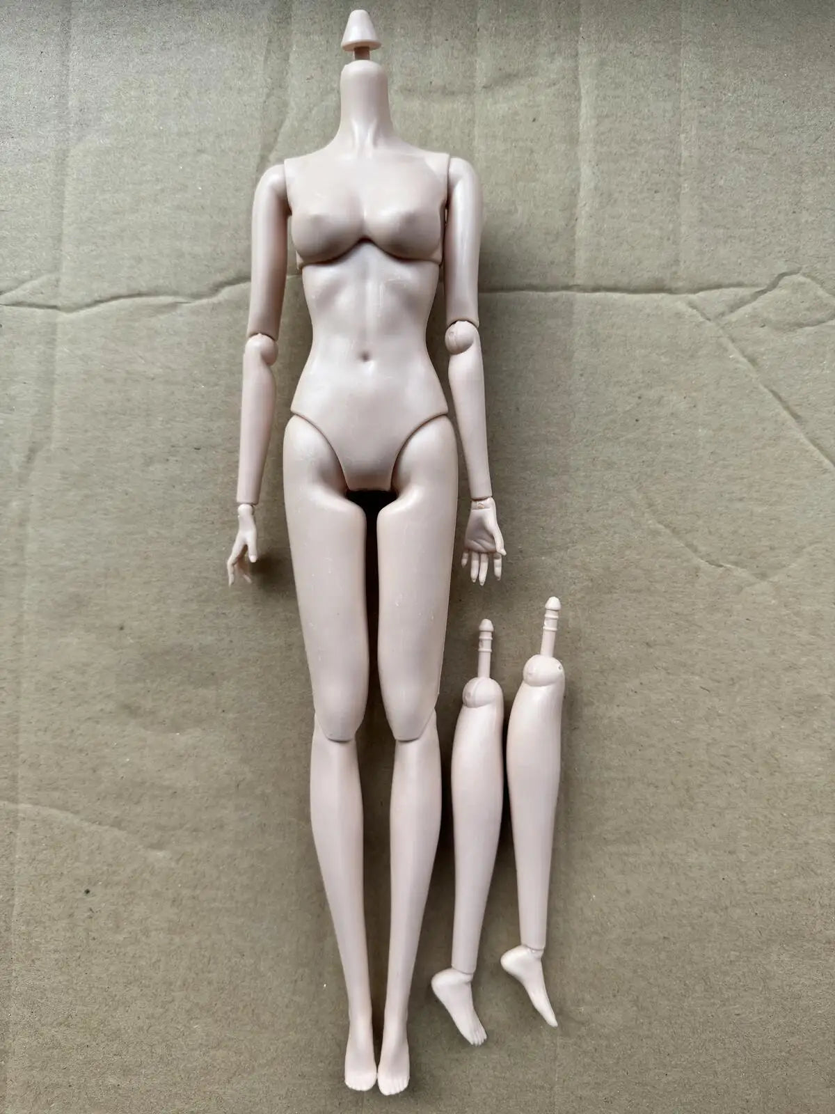 1/6 Super Model Doll Body Joints Movable Solid Doll Replacement Body For FR/IT Doll Heads Light Beige Pink White Skin Tone