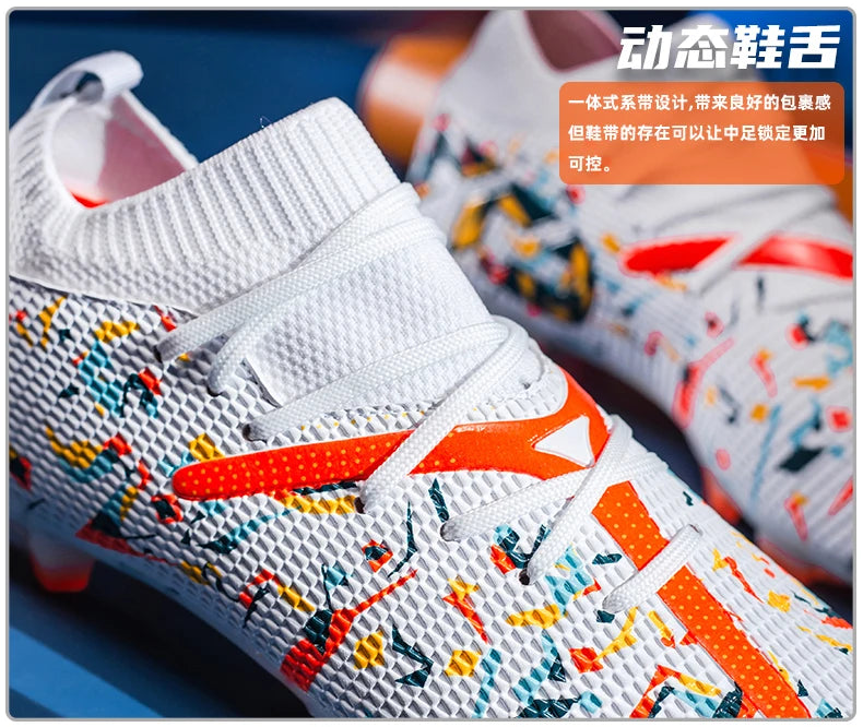 Mens Football Field Boots Ultralight Turf Indoor Society Training Soccer Shoes Cleats