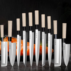 Japanese Salmon Sashimi Knife Professional Meat Cutting Sushi Cooking Knives Kitchen