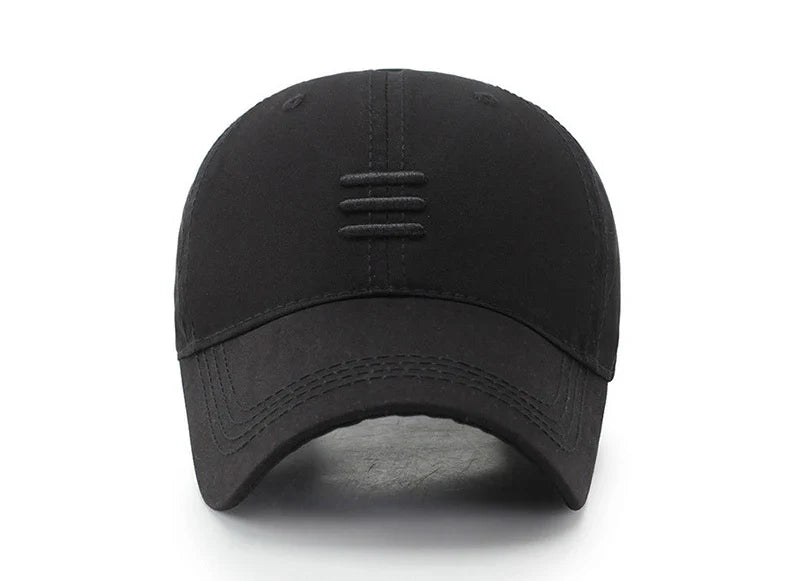 Three Horizontal Lines Embroidery Baseball Caps Spring and Autumn Outdoor Adjustable Casual Hats Sunscreen Hat