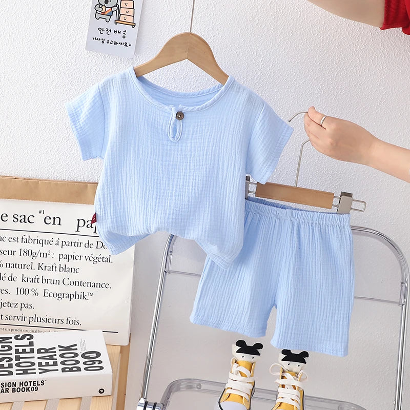 New Summer Baby Clothes Children Boys T shirt Shorts 2Pcs/Sets Infant Outfits Toddler Casual Sports Costume Kids Tracksuits