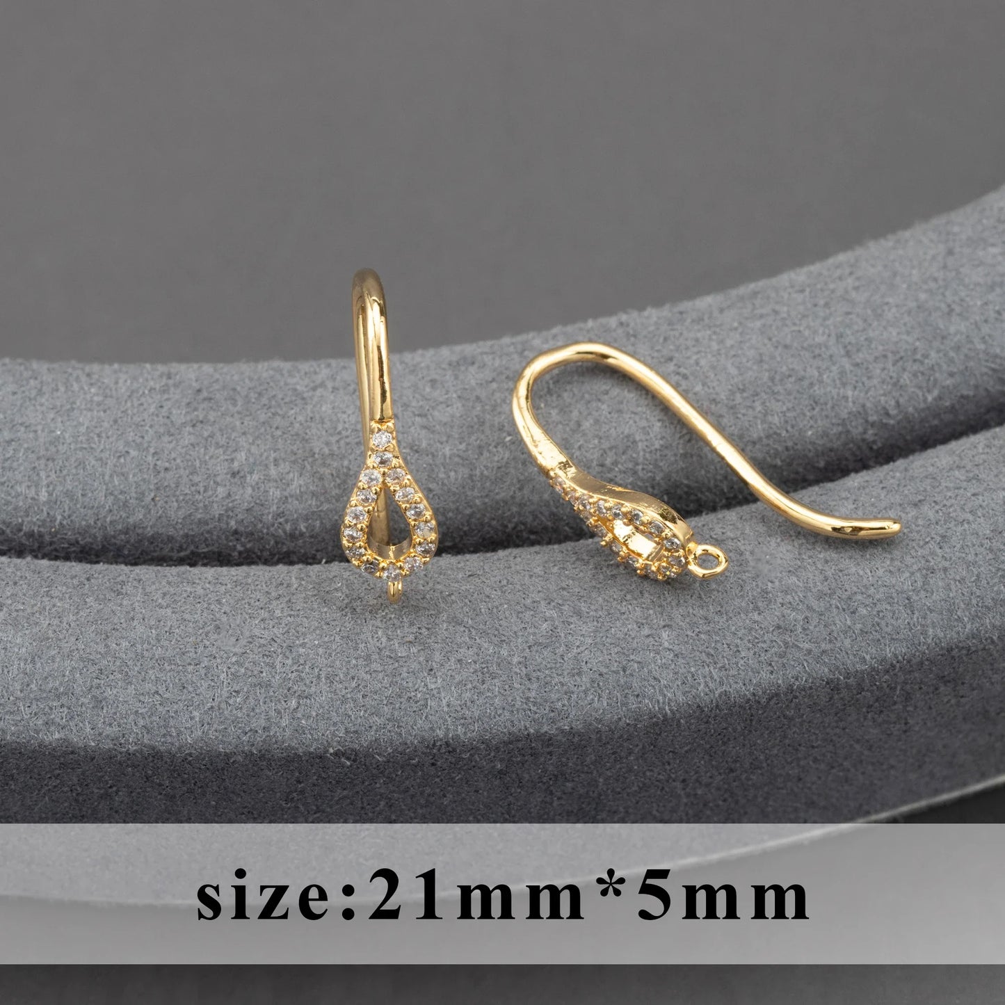 GUFEATHER,20pcs/lot,M800,jewelry accessories,pass REACH,nickel free,18k gold plated,copper,connector,diy earrings,jewelry making
