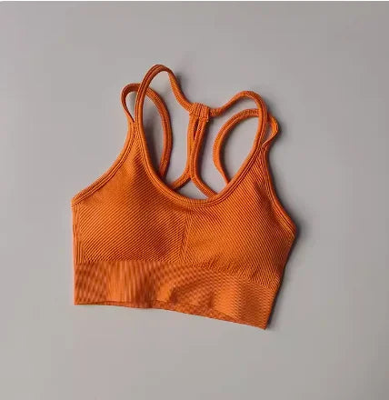 Sports underwear women's running shockproof back fitness bra
