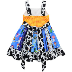 Toy Story Girl Jessie Dress Cartoon Clothes Baby Cowgirl Costume Child Cosplay Buzz