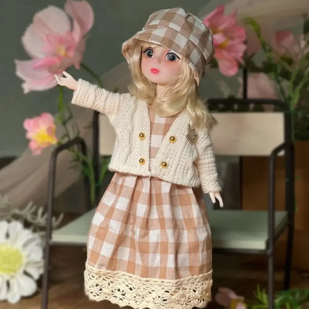 Ball jointed Doll Toys Bjd Dolls For Girls Dolls 1/6 Starry Gray Eyes 30cm Lolita Fashion Dress DIY Toy Children Birthday Gifts