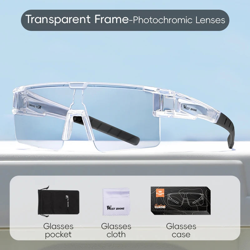 Sunglasses Men Photochromic Cycling Fit Over Myopic Glasses Driving