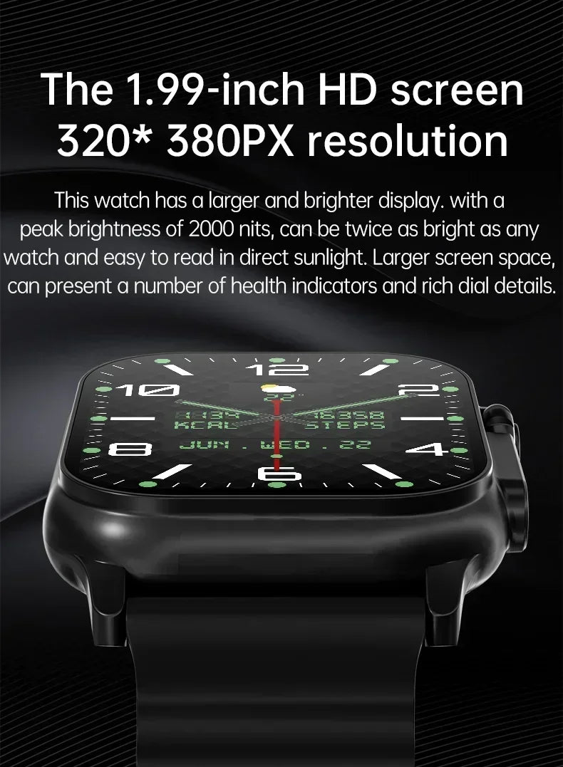 2026 New T800 Ultra 2 Smart Watch Men 49mm Series8 AMOLED Screen NFC Compass Waterproof For Apple Watch IWO Ultra 8 Smartwatch