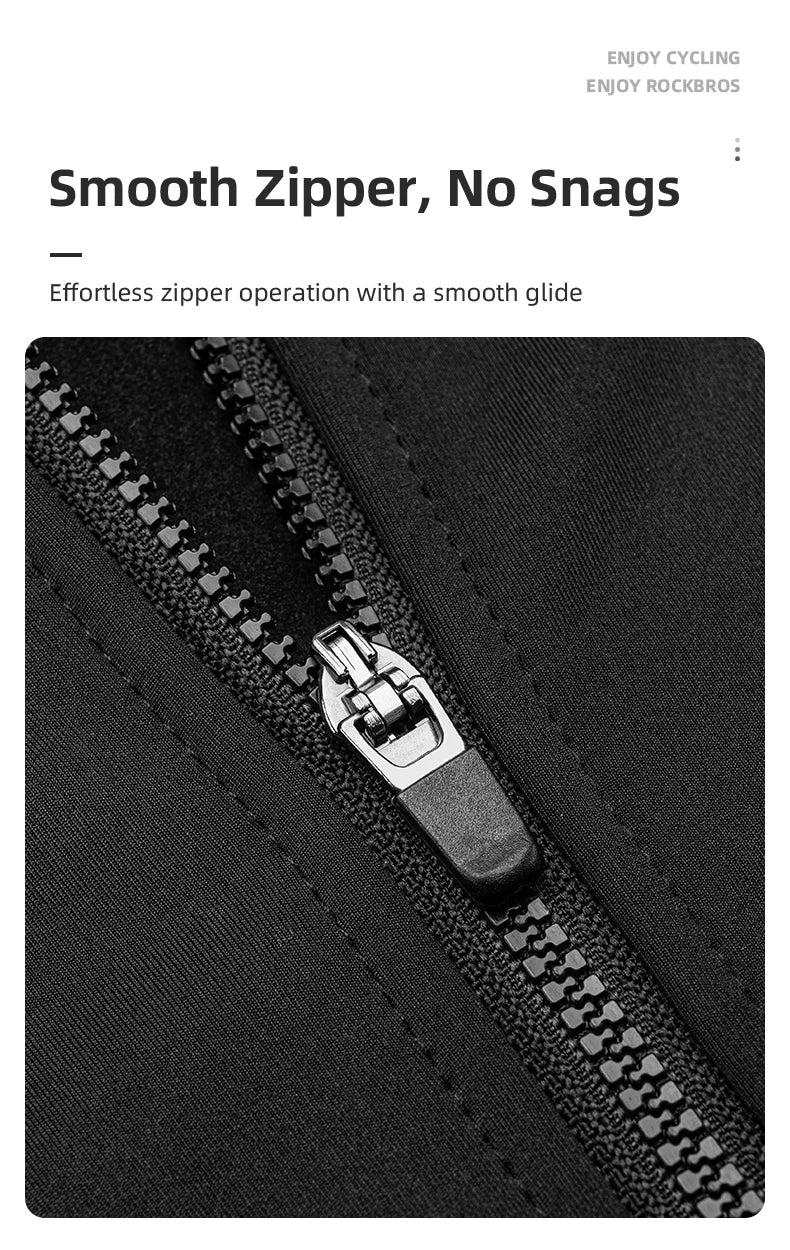 ROCKBROS Bicycle Jersey Fall/Winter Fleece Cycling Clothing Thermal Long Sleeve Cycling Clothing Warmer Windproof Sportswear