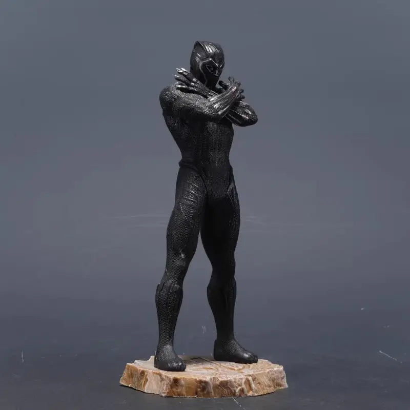 Marvel Anime Movie Statue Collection Iron Man Black Panther Premium Action Figures Desktop Ornament Pvc Toys Boy Surprise Gifts