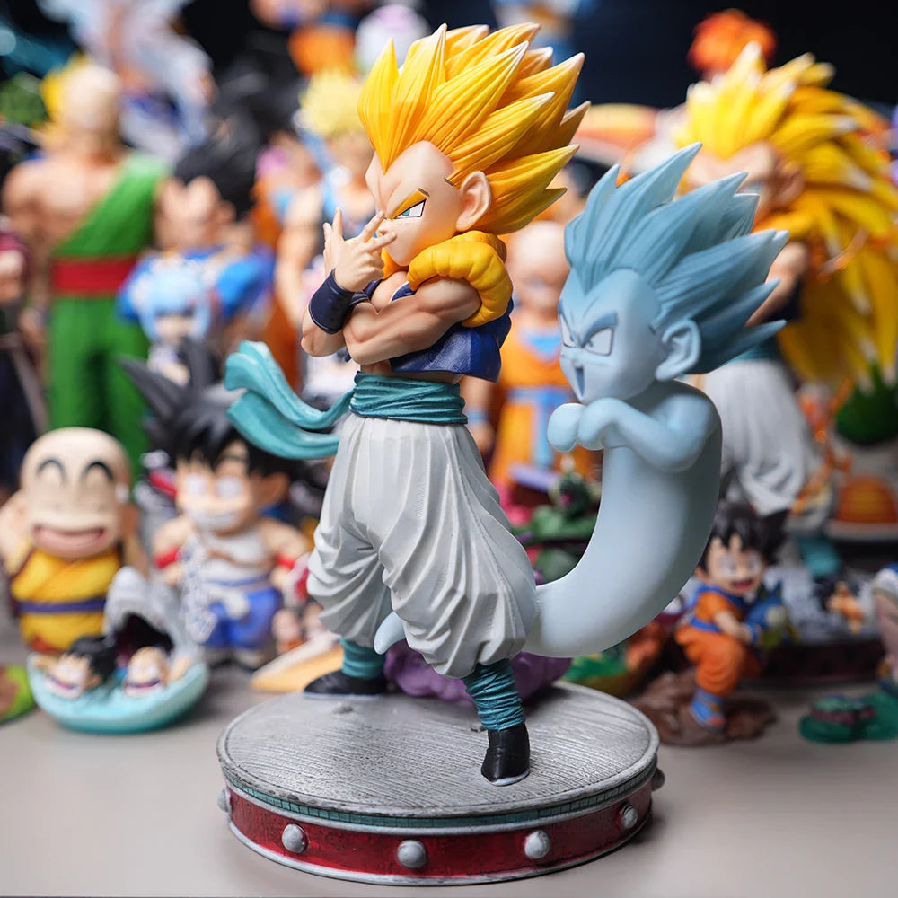 25cm/9.8in Anime Dragon Ball Z Figure Gotenks Figure Ghost Night Light PVC Action Figure Collection Model Toys Gifts
