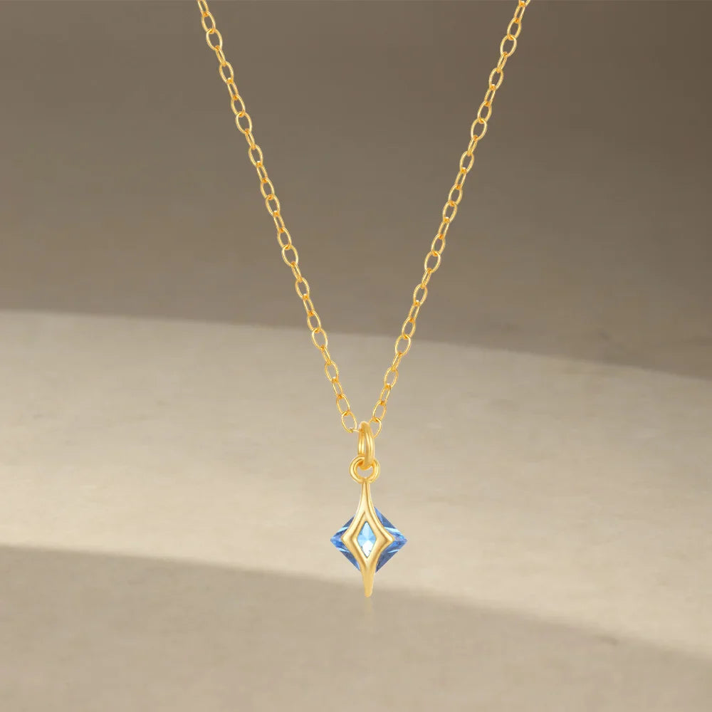 Aide 925 Sterling Silver Necklaces Charms for Women Crystal Cross Clavicle Collar Chain Simple Choker Necklace Accessories Gift