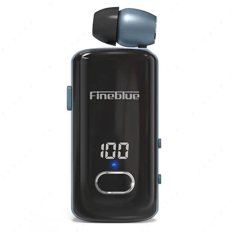 Fineblue F580 Lavalier Wireless Headphones Bluetooth 5.3 Headphones with Microphone Power Display Earbud Noise Interference Free