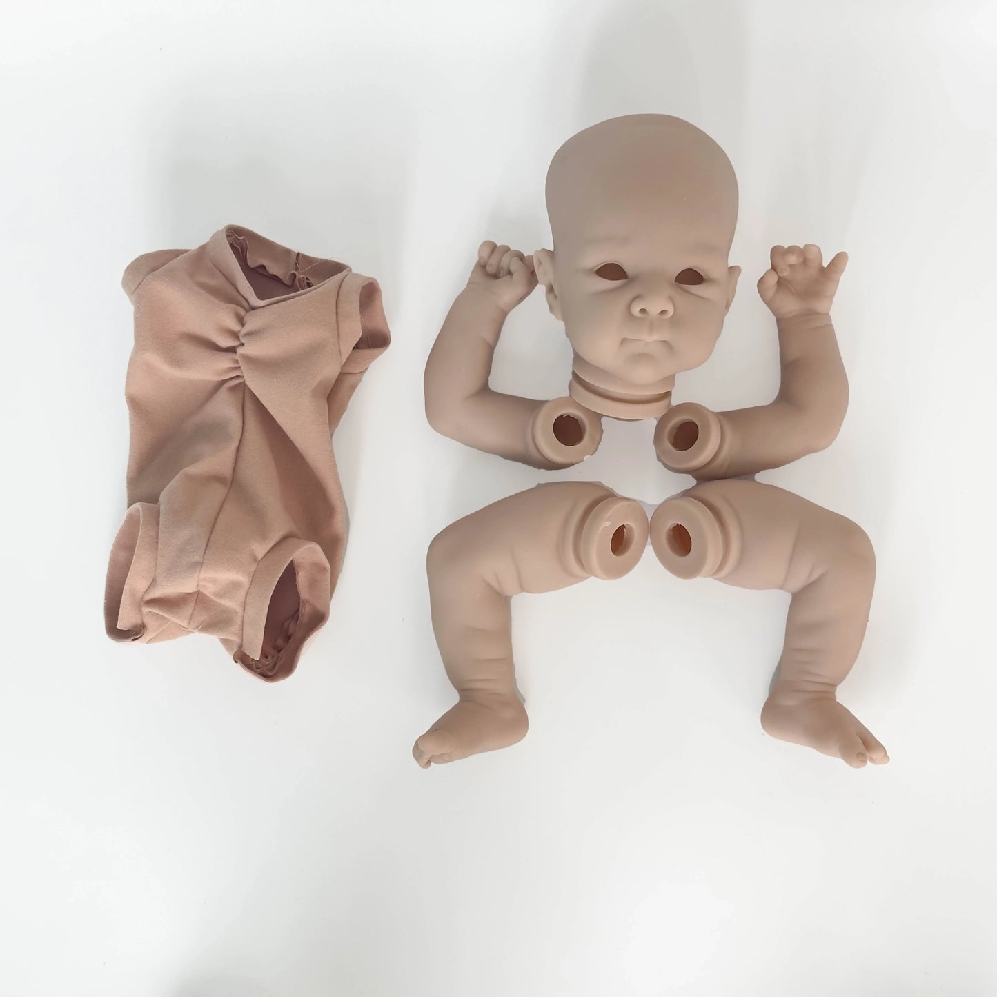 NPK Clearance Sales 18inch Reborn Doll Kit Bettie Unfinished Unpainted Fresh Color Blank Doll Kit with cloth Body