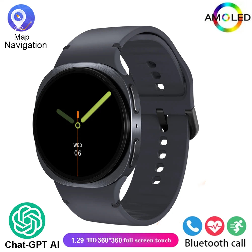 2025 New Watches 8 GPS Track Smartwatch For Man Women Health Sport AMOLED Heart Rate NFC Bluetooth Call Waterproof Smart Watch