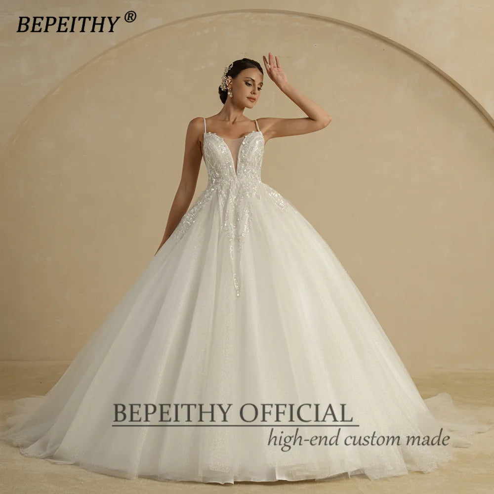 White Bridesmaid Dresses: Ivory Wedding Dresses For Women Spaghetti Straps