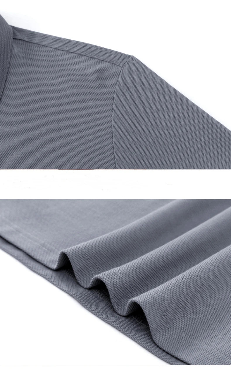 100% pure cotton 2025 summer men's Polo T-shirt high-end designer brand fashion cozy short sleeve 3D embroidery design hot sale