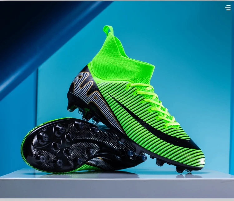 Professional Men Soccer Shoes FG/TF  Football Boots Cleats Breathable  Outdoor