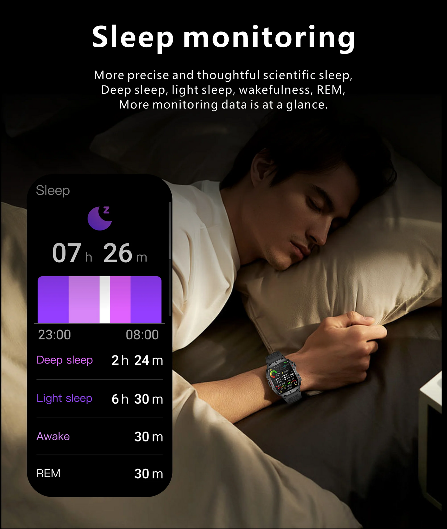 Military Men Smart Watch Bluetooth Call Fitness Clock Heart Monitor 3ATM Swim Waterproof Sport Smartwatch for IOS Android 2025