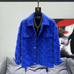 Trendy Designer Korean Broken Hole Spring Denim Jacket Fashion Elegant Coat