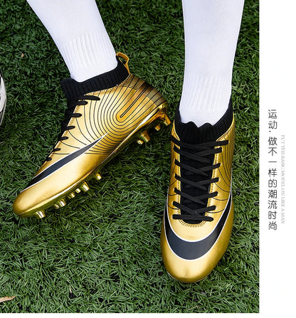 Men Soccer Shoes Kids Football Boots Women Breathable Soccer Cleats