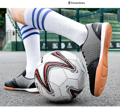 Indoor Futsal Shoes Men Soccer Cleats IC Non Slip Male Football Boots