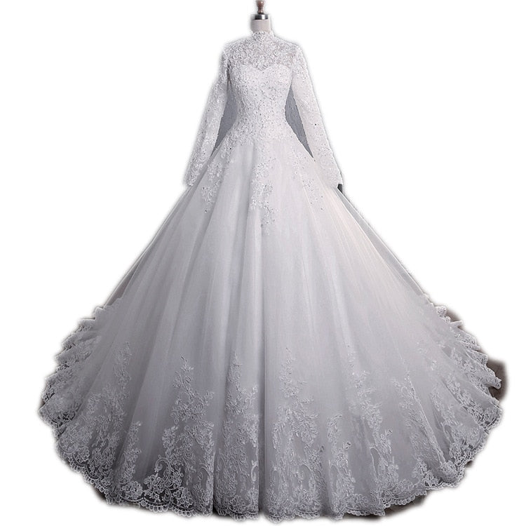 White Bridesmaid Dresses: Wedding Dress European American Lace