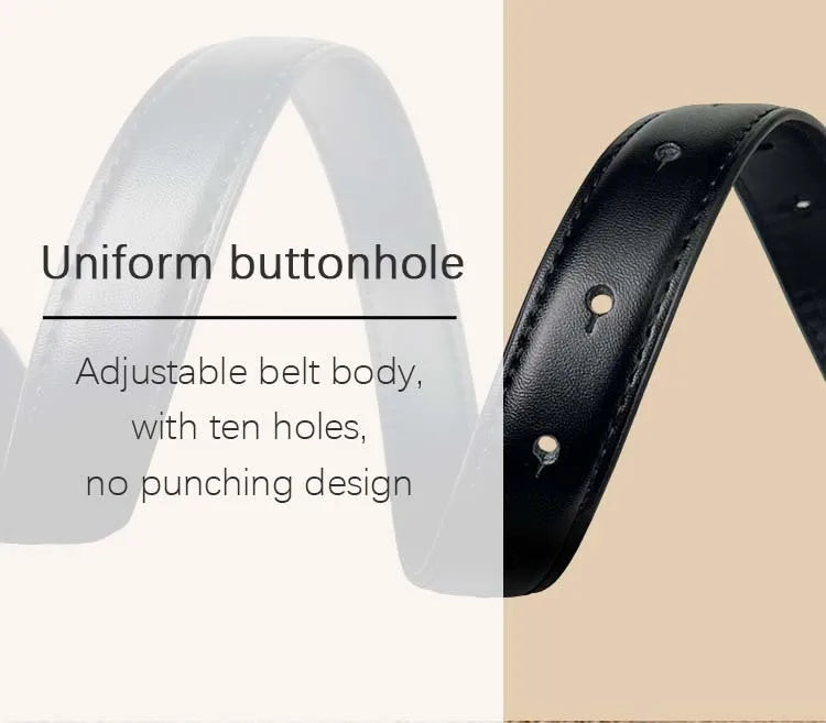 Classic ladies belt casual Joker ladies thin belt fashion personality with pants.
