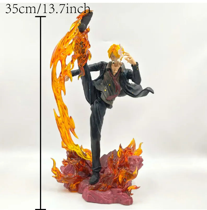 35cm 13.7 inch Anime Sanji Action Figures Pvc Statue Desktop Ornamen Collection Statue Model Decoration Room Desk Toys Gifts