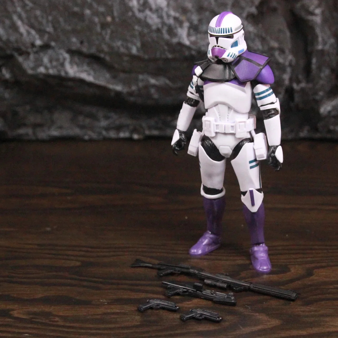 New Body 187th Legion Purple Phase II P2 ARF Trooper Commander Scout 6" Action Figure Mace Windu Republic Grand Army Clone Toys