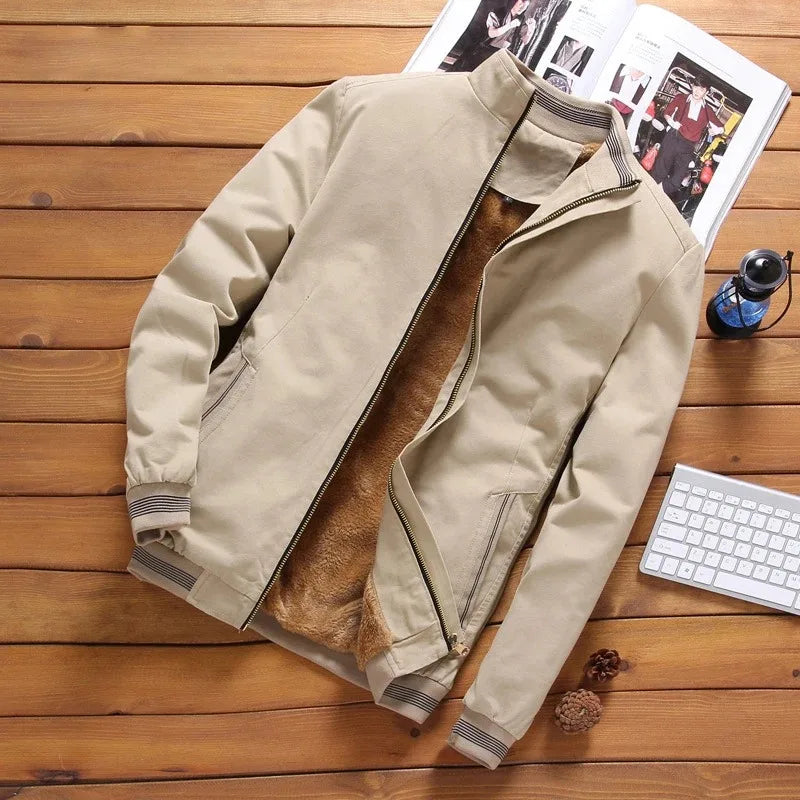 Men's Cold Warm Casual Versatile Fashion Trend Aviator Jacket Windproof Outdoor
