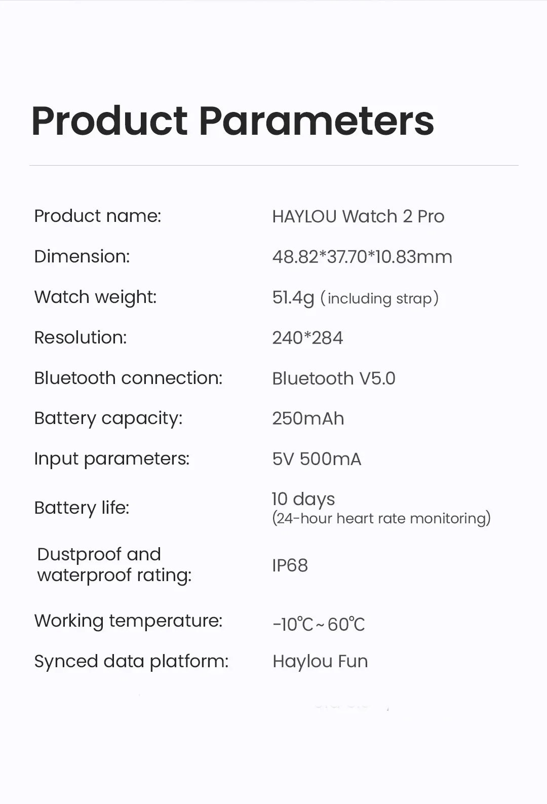 HAYLOU Watch 2 Pro (LS02 Pro) Smartwatch 1.85inch Large Display 100 Workout Modes Smart Watch for Men Heart Rate Monitoring