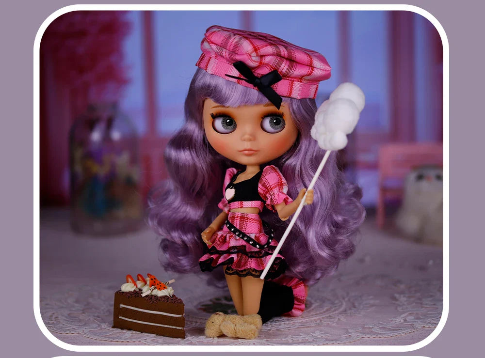 ICY DBS Blyth Doll Tan Skin Matte Face With Eyebrows Special Price 1/6 BJD JOINT body Neo Christmas Gift Anime