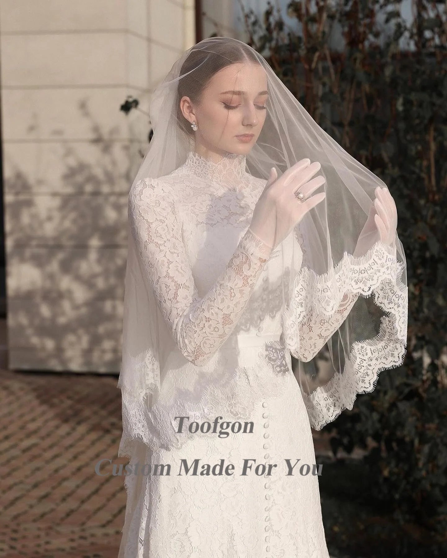 White Bridesmaid Dresses: Wedding Dresses A Line Long Sleeve Wedding Gowns
