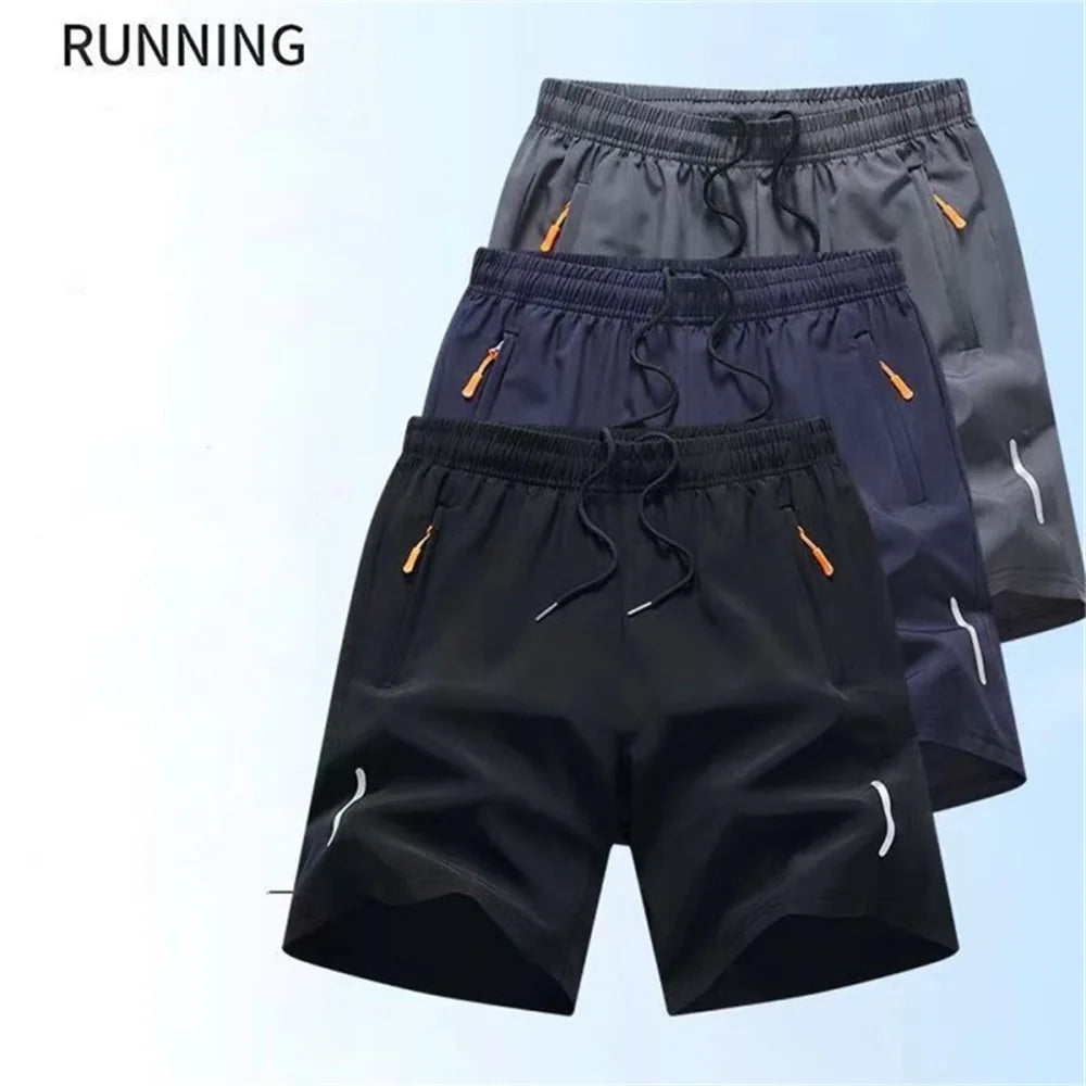 Men's Summer Ultra-thin Ice Silk Beach Casual Shorts