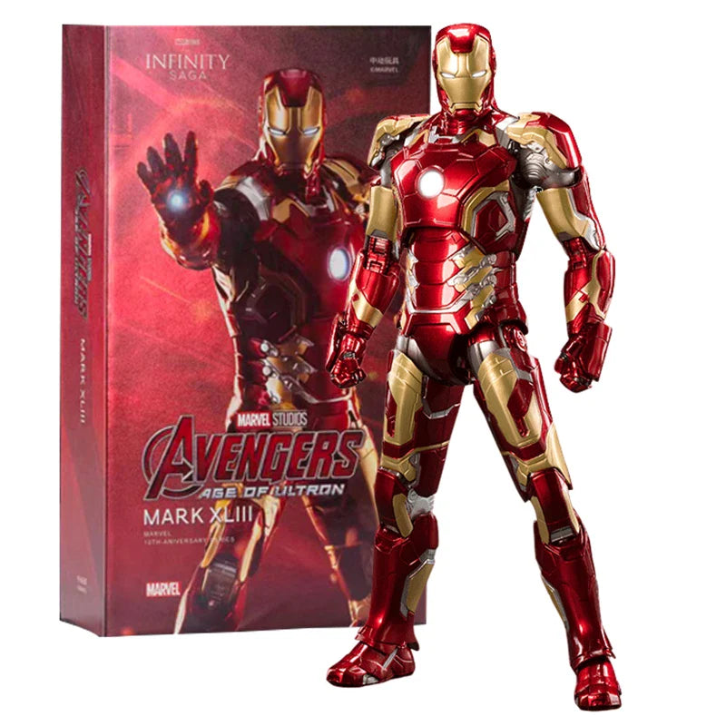 ZD Original Iron Man MK30 Blue Steel 1/10 Iron Patriot MK3 Marvel legends War Machine 10th Anniversary Action Figure Model Gift