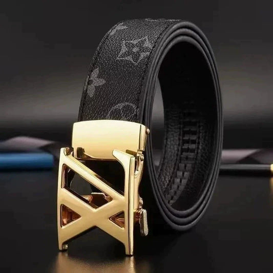 High End Genuine Leather Belt For Men Automatic Buckle Designer New Casual Trendy Versatile Fashion Trouser Strap High Quality