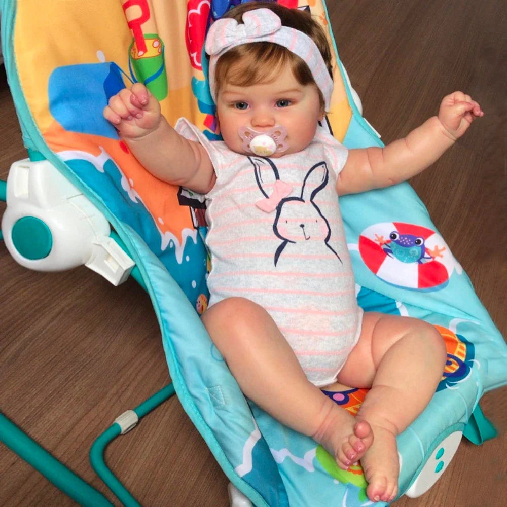 MRB 50CM Reborn Baby Doll Maddie Girl Hand-Detailed Painting with Visible Veins Lifelike 3D Skin Tone Merry Christmas Gift