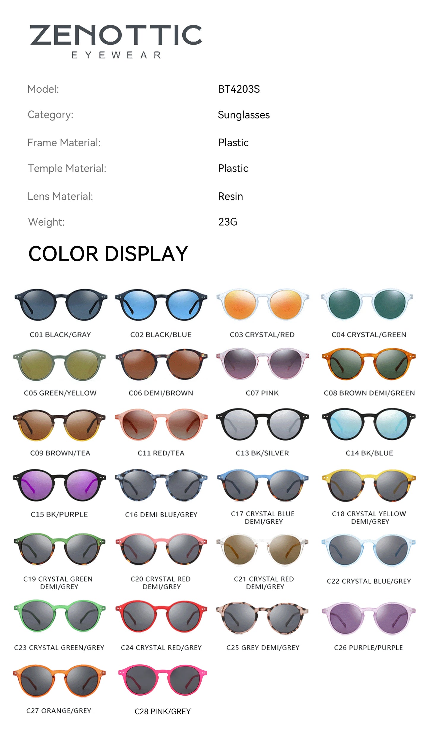 Sunglasses Men Women Vintage Small Round Sun Glasses UV400