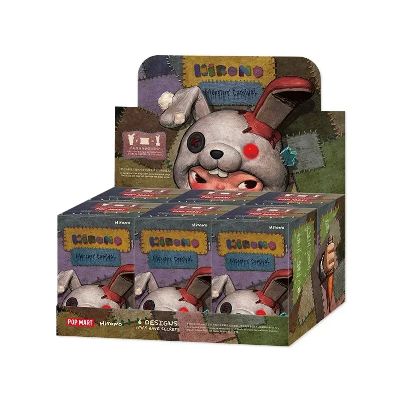 POP MART Hirono Monsters Carnival Series Blind Box Toys Kawaii Anime Action Figure Surprise Guess Bag Mystery Box