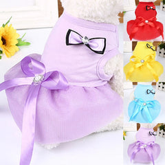 Pet Dog Clothes For Small Dog Dress Puppy Dresses Dog Costume Princess Cat Skirt Cat