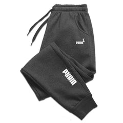 Men Autumn and Winter Pants Sport Running Warm Fleece Long Sweatpants Harajuku