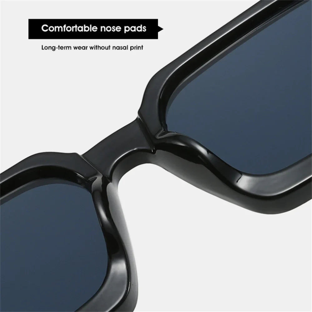 KLASSNUM Men Square Frame Sunglasses 2025 Luxury Brand Designer Sun Glasses Retro Trendy Shades UV400 Unisex Women Glasses New