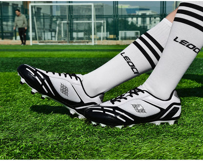 Soccer Shoes Men Turf Football Boots Fashion Firm Ground Studs Anti Slip Boy