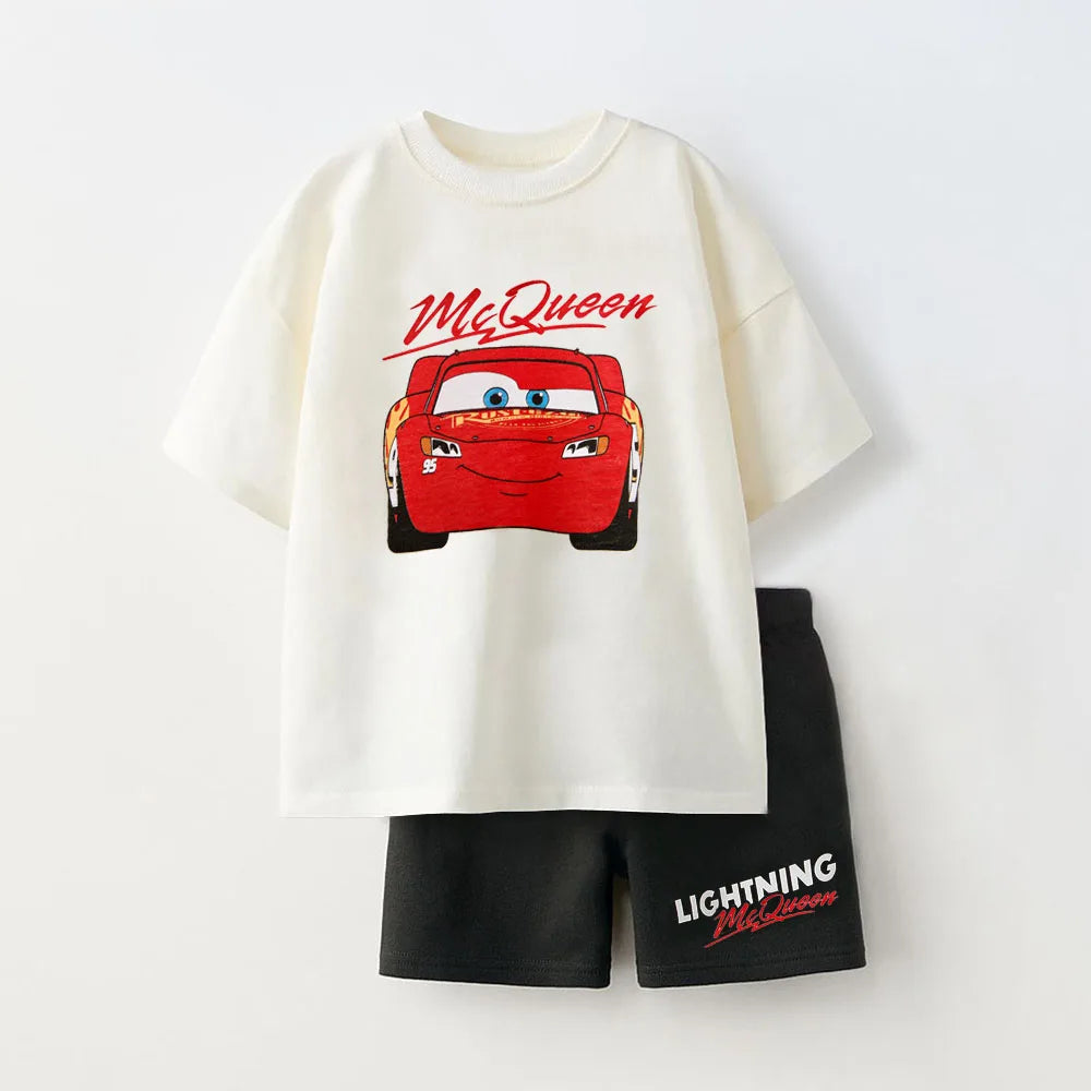 Fashion Boys Casual Sports Clothes Sets Summer Short Sleeve Cartoon Kids Boys Outfits Mickey Toddler Boy Tshirt + Shorts